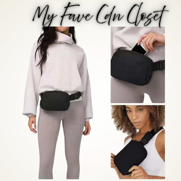 NEW BROWN colored Crossbody Belt Bag - Picture 2 of 4